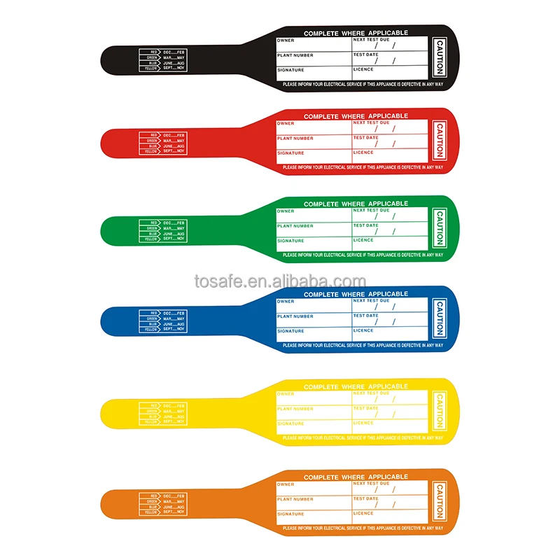 Jiangsu Factory Stable and Reliable Supply Chain Custom Cable Tie Electrical Label Flag Test Tag