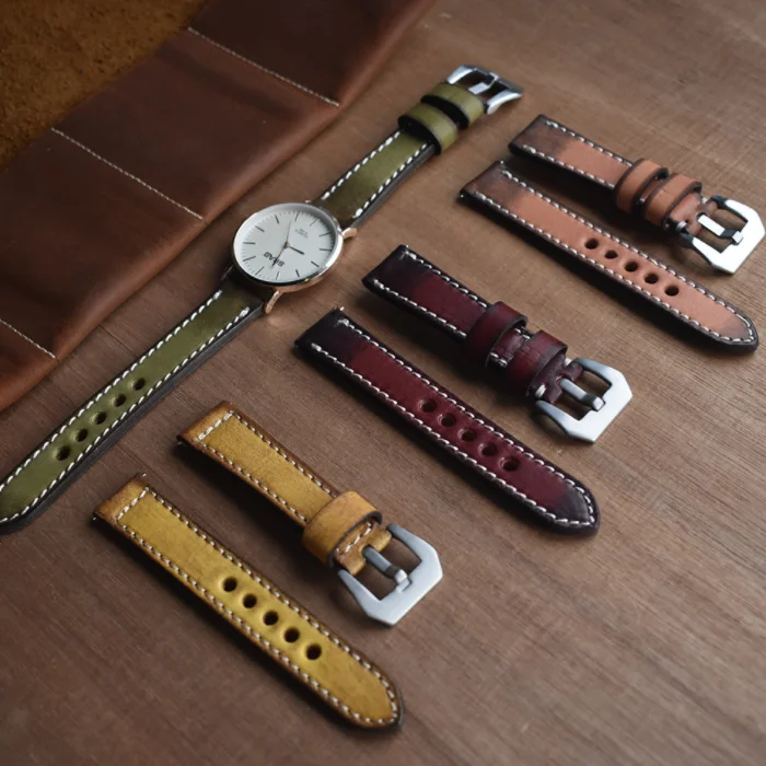 2019 Factory direct sale of new hand-dyed vintage leather watchband