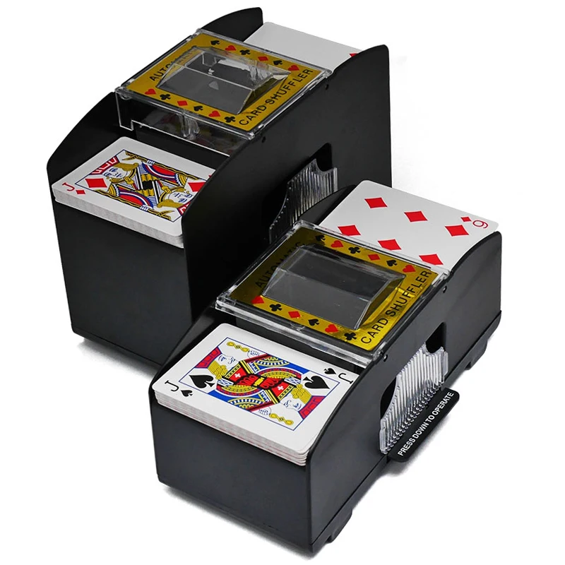 2-deck Plastics Automatic Card Shuffler Baccarat Casino Texas Poker Gambling Products Customize electronic