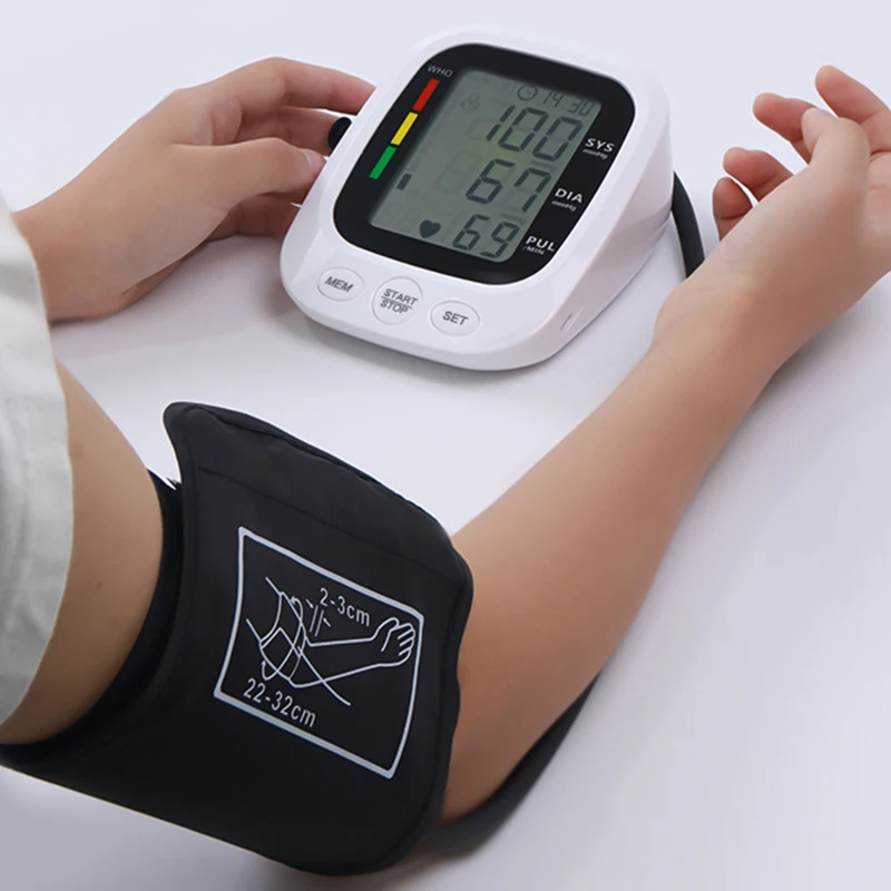 Factory Yonker large LCD Automatic Digital Smart sphygmomanometer Upper Arm meter blood pressure bp monitor