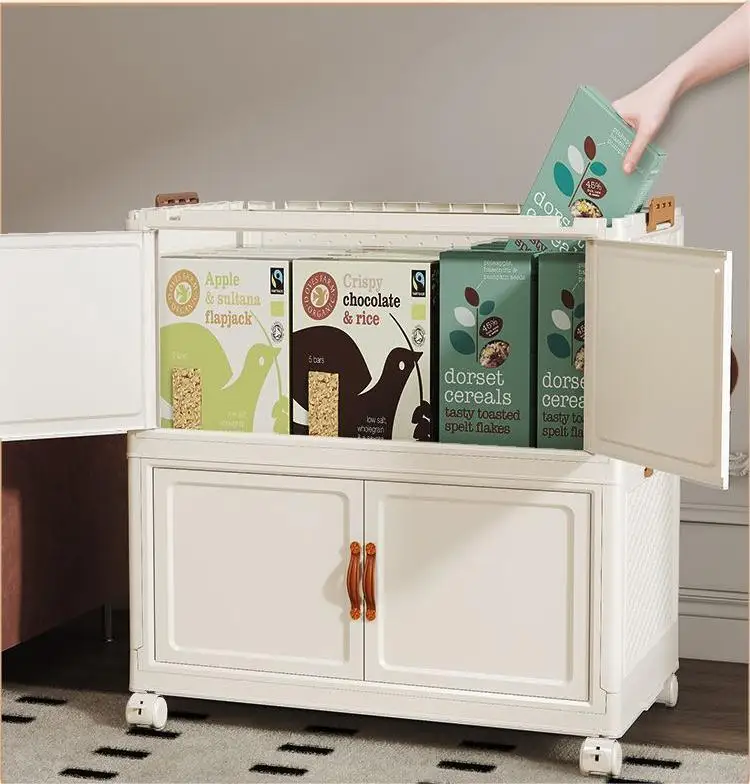 NEW Foldable Double Door Plastic Wardrobe, Air Clothes Organizer Storage Box for Home Bedroom Locker
