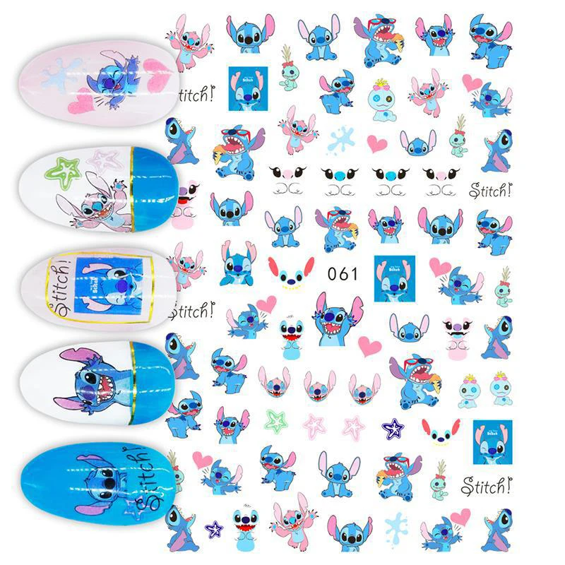 Factory spot Stitch cartoon nail stickers KT children nail sticker