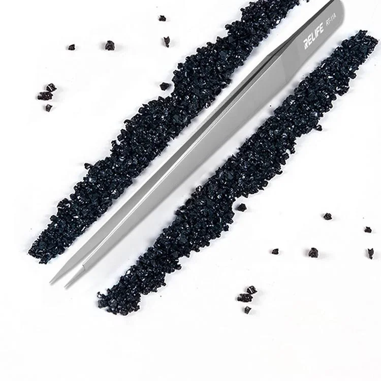 Sunshine RT-11A Tweezers High-precision Flying Line Jump Wire Special Tweezers Stainless Steel Fixture For Motherboard Repair