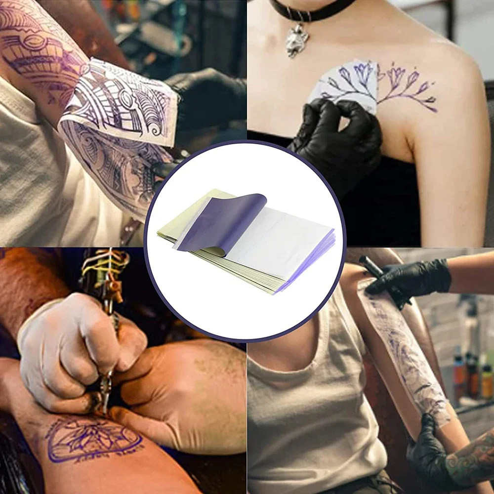Hadiyah Factory Disposable 100 Sheets/bag DIY Tattoo Thermal Carbon Transfer Paper For Tattoo Supply