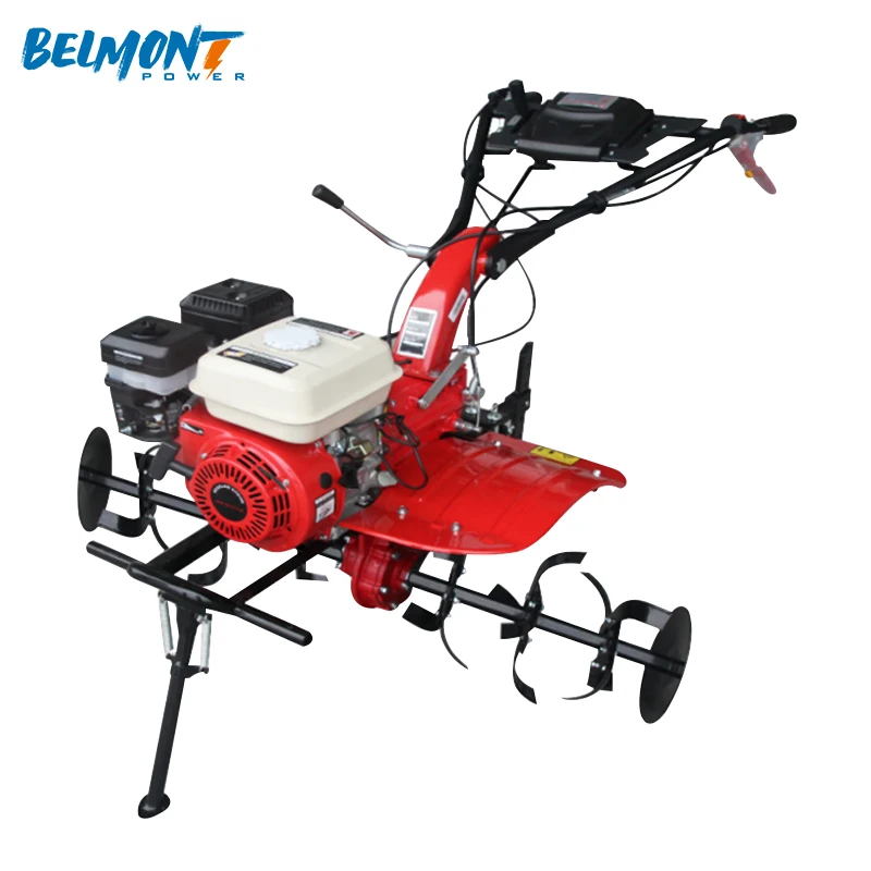 Agricultural Gasoline Power Tiller Mini Hand Push Walking Rotary Tiller Walking Tractor Power Tiller
