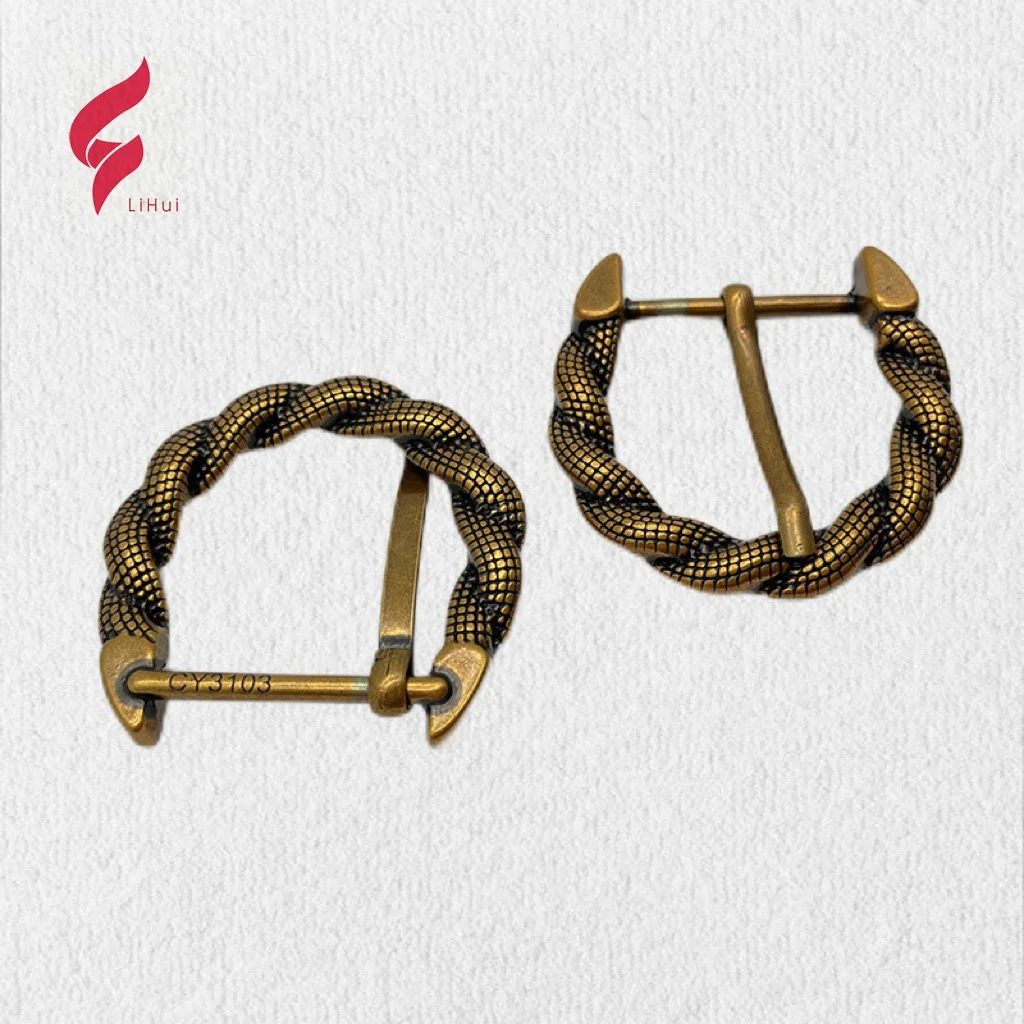 Lihui hardware Wholesale Manufacturers Custom snake shape Logo Women Man 3d Bulk Belt Buckle For Man