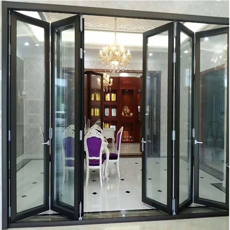 
Good price accordion folding door hot sales aluminium folding door for villa 