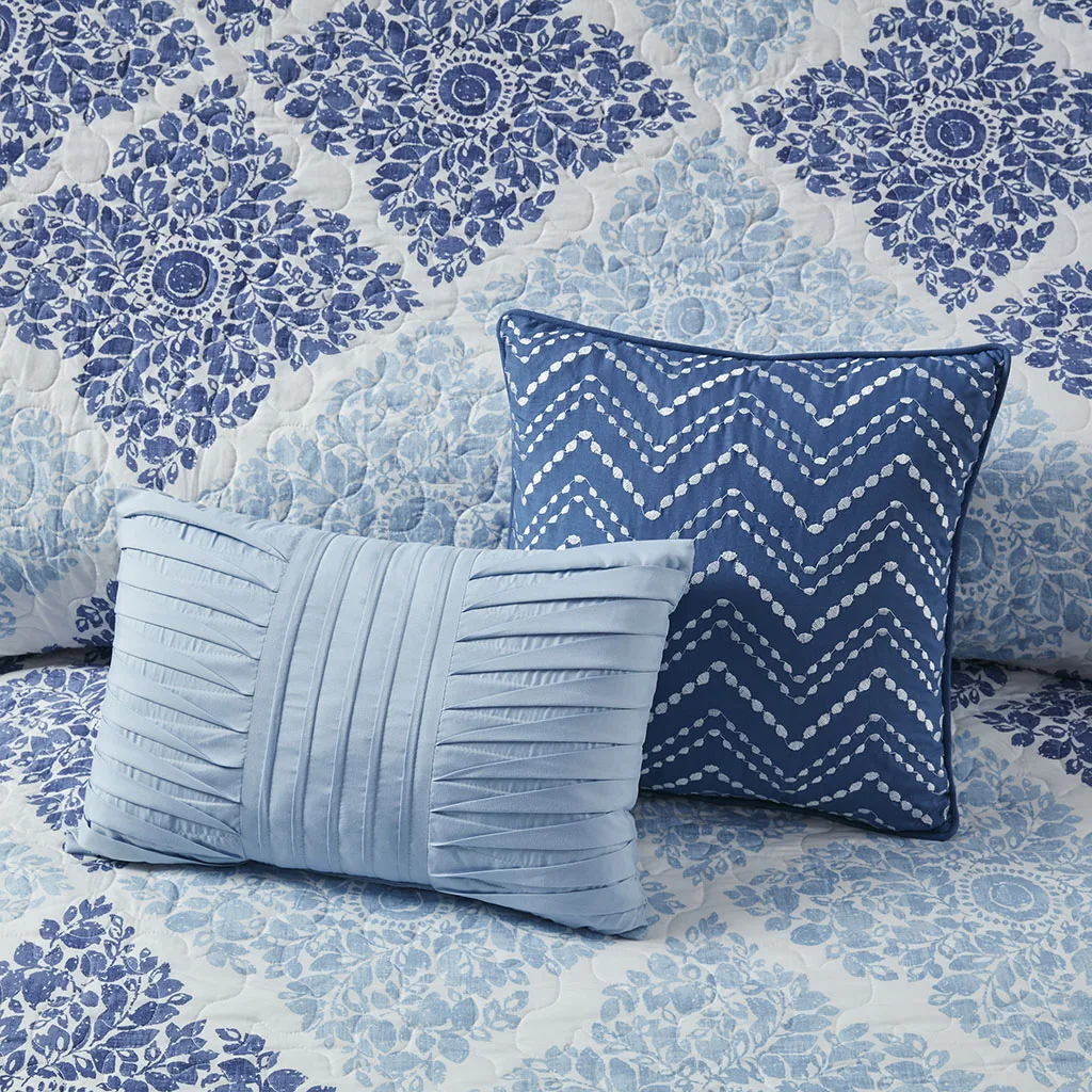 3PC Home Quilt Set Queen Size Lightweight Microfiber Coverlet Modern Style  Pattern Bedspread Set