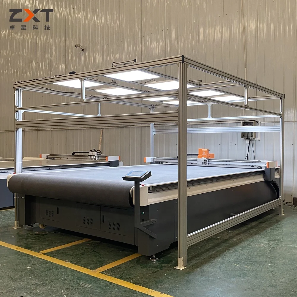 Oscillating Knife Natural Artificial Leather Cutter Automatic CNC Vibrating Blade Automatic Leather Cutting Machine