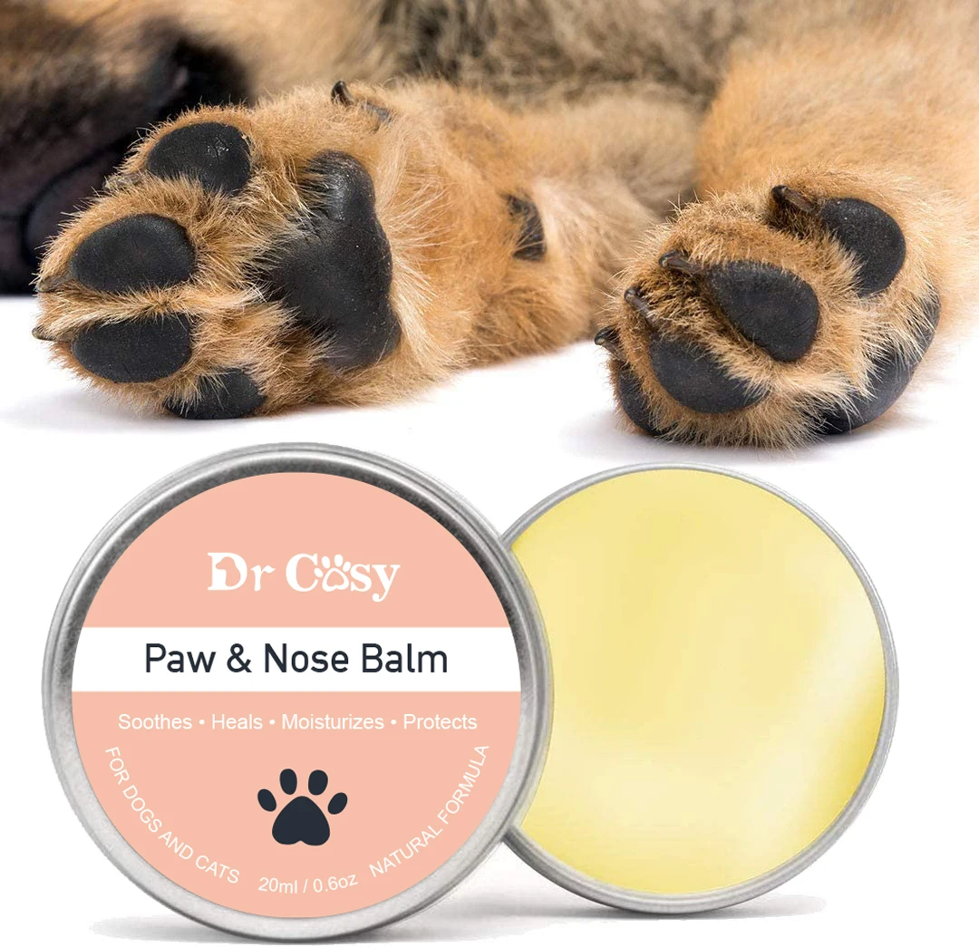 natural anti dry nose and cracked paw heals soothes paw and nose balm for dogs and cats