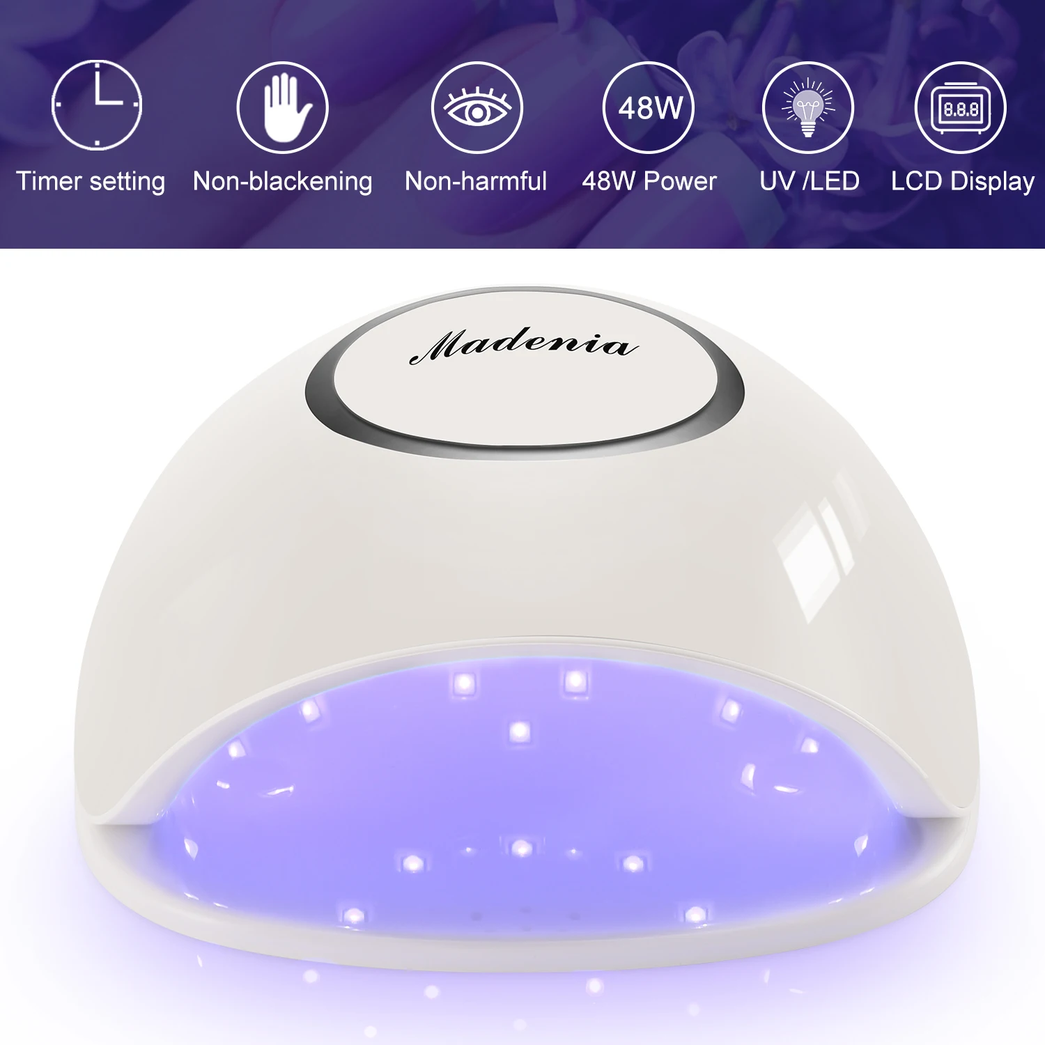 Madenia uv nail set led lamp nail dryer uv lamp for nails