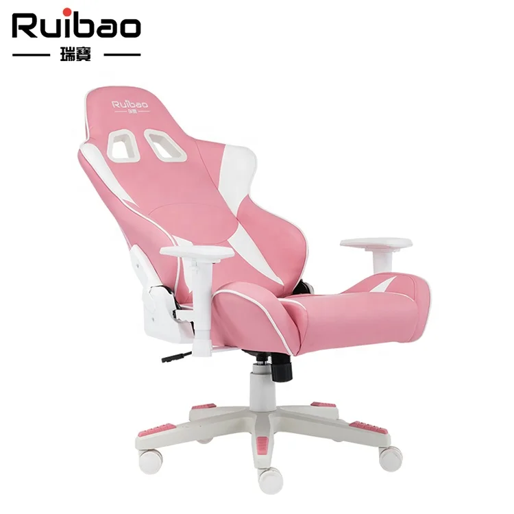 Wholesale Ergonomic Office Racing Swivel Height Adjust Pink Gaming Chair High Quality