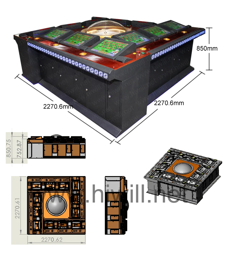 12 игроков, HD сенсорный экран, популярная баровая игра, супер богатый человек, интеллектуальная машина для рулетки