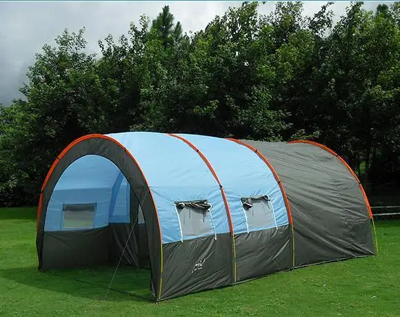 Large Camping Tent 5-8 Person Tunnel Tent Outdoor Family Tents