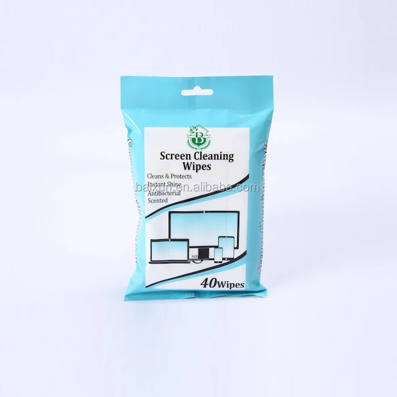 Wholesale disposable phone screen cleaning wet wipes for screen protector