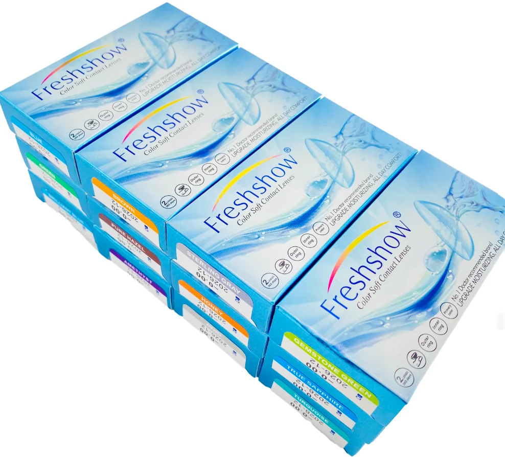 Fresh show  safe certified safe contact lenses 12 COLORS  Contact Lens elite lens