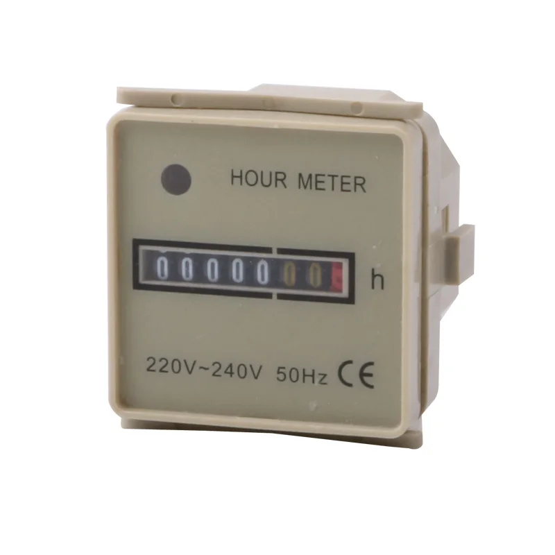 HM-1 HM-2 AC220V-240V Black / Gray electrical 50HZ 60HZ Industrial mechanical Accumulate Time Hour Meter