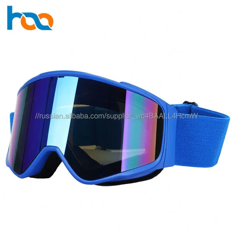 Лидер продаж красочные пользовательские логотип ремень Прохладный дизайнер анти туман Full Hd Dex лыжные очки забавные взрослых снег