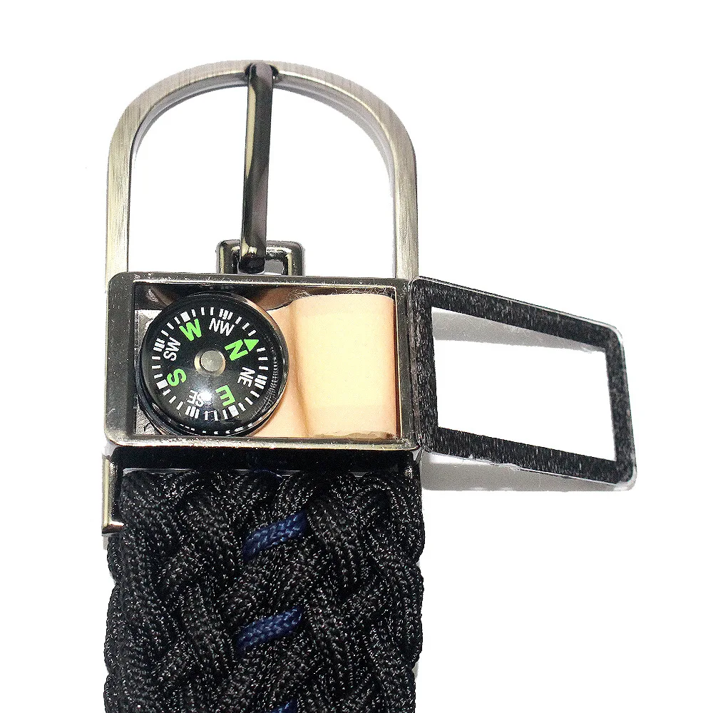 Wholesale outdoor multifunctional Survival  kit 250/550 Nylon Paracord braided belt
