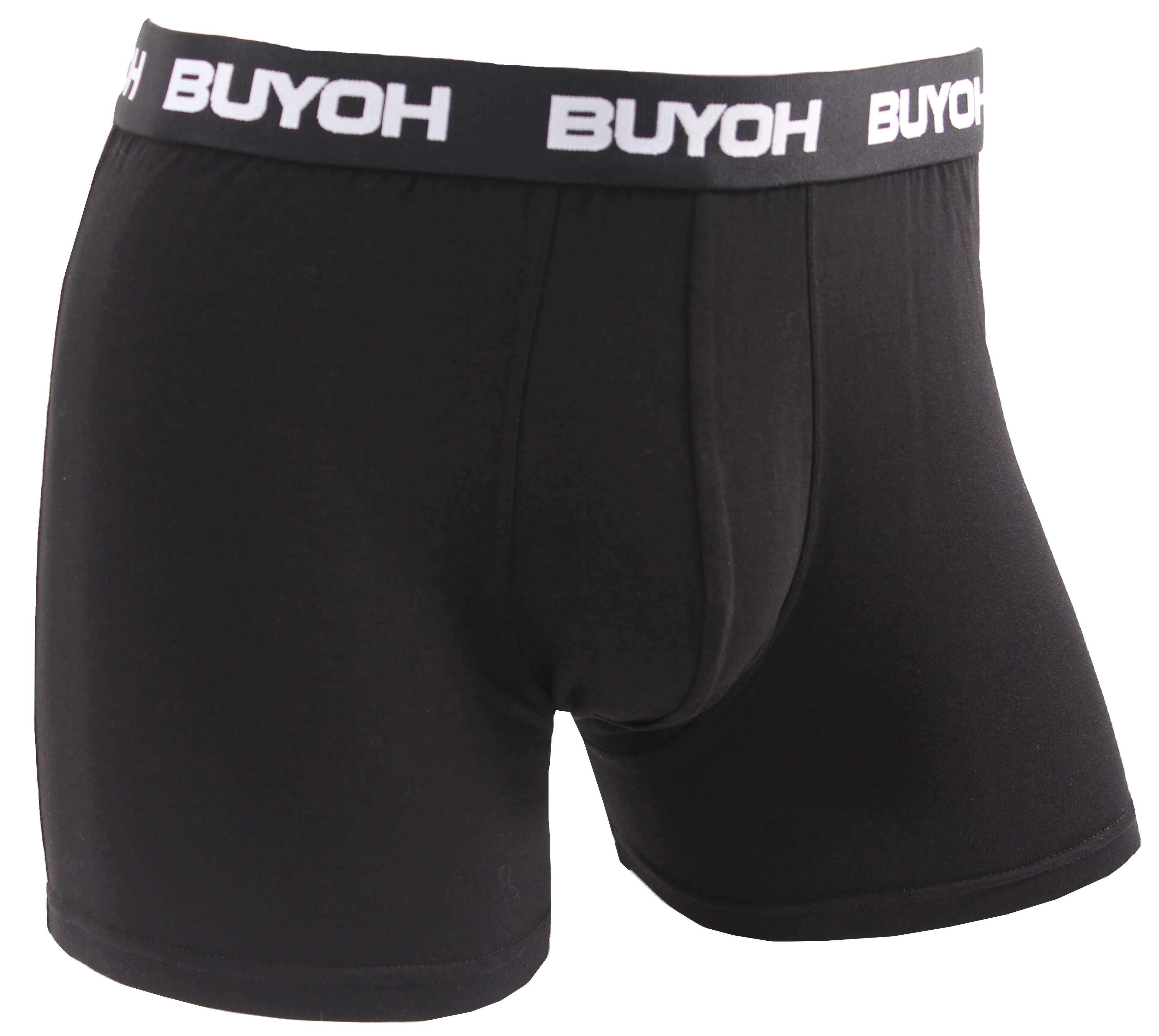 Индивидуальное однотонное приятное для кожи эластичное дышащее бамбуковое белье, сексуальное нижнее белье, боксеры, трусы для мужчин