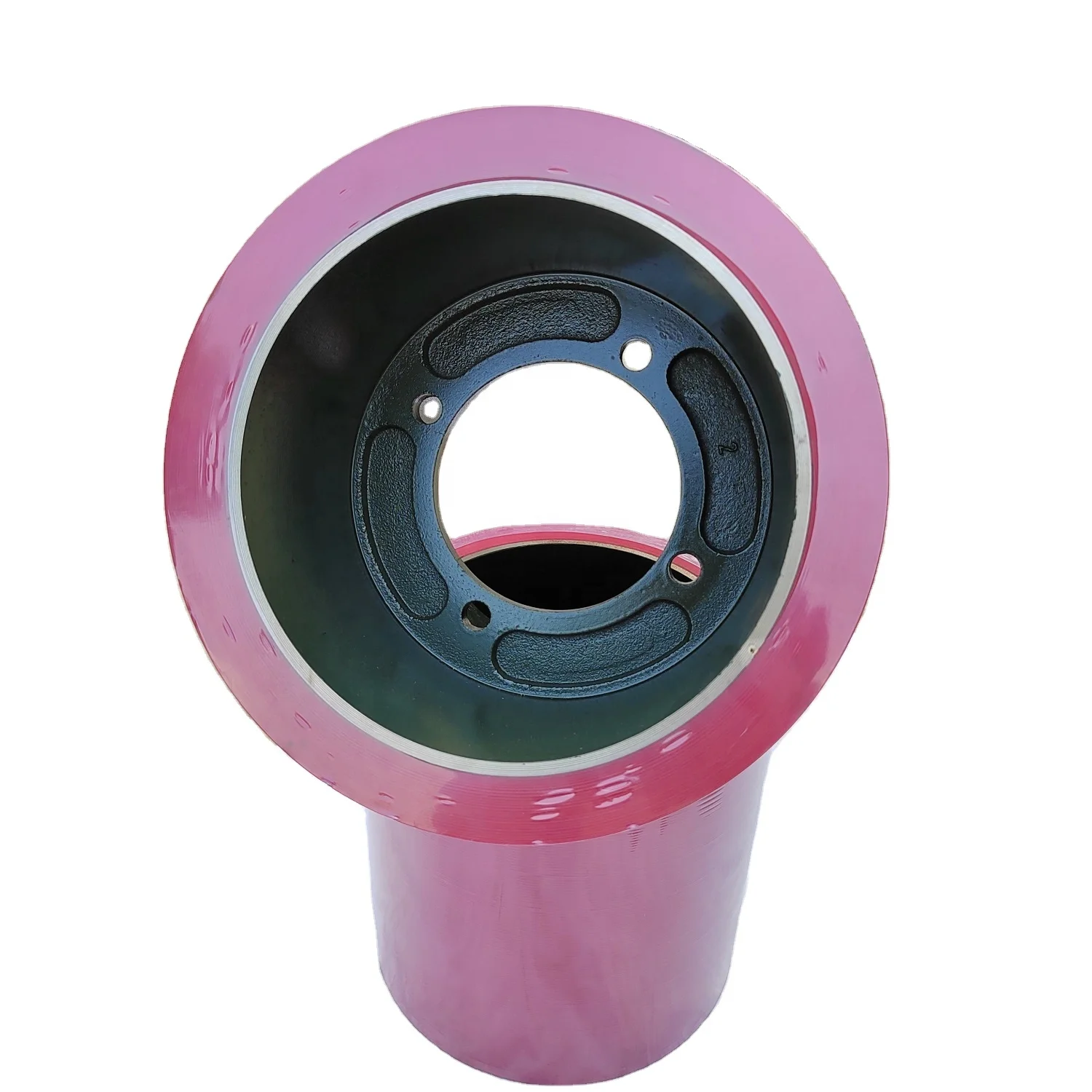 red color iron drum 10 inch SBR NBR rice rubber rollers for rice husker