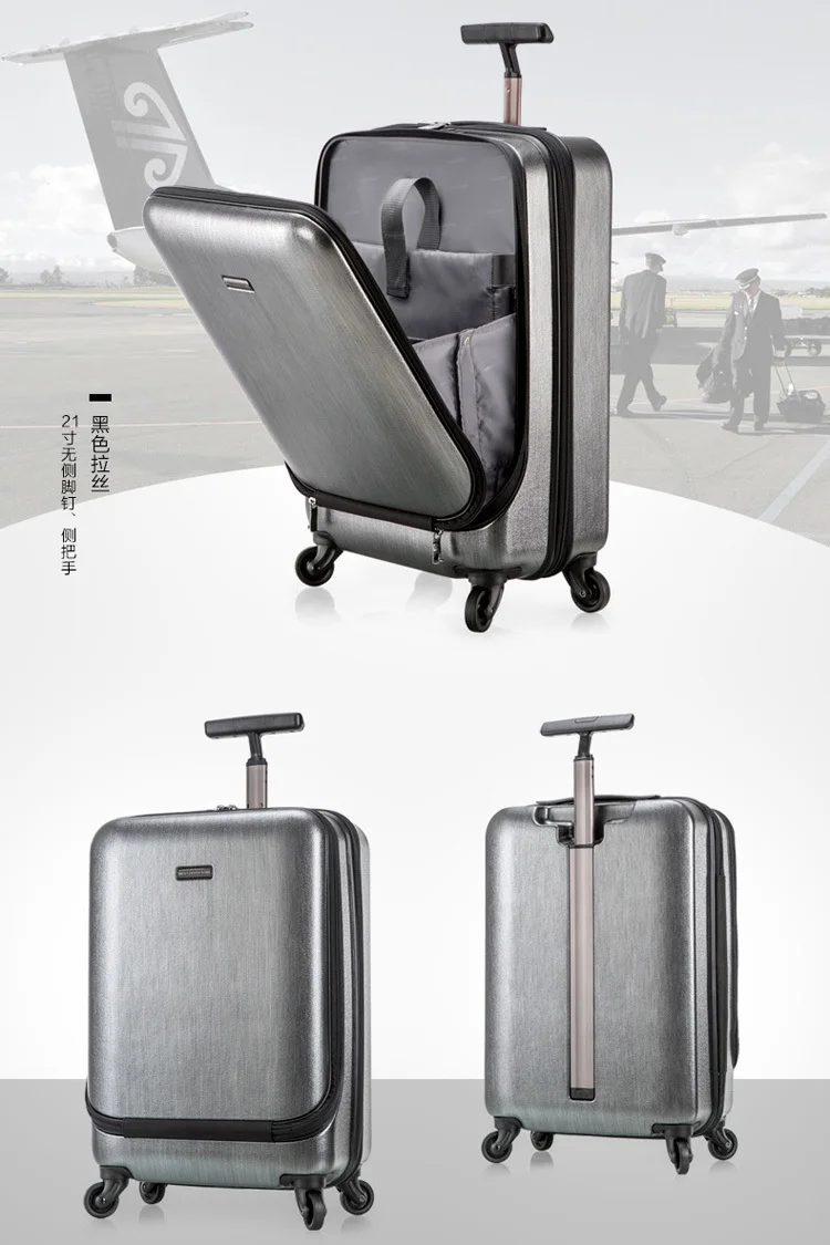 Top grade 100% makrolon PC single handle trolley luggage GSP Indonesia factory