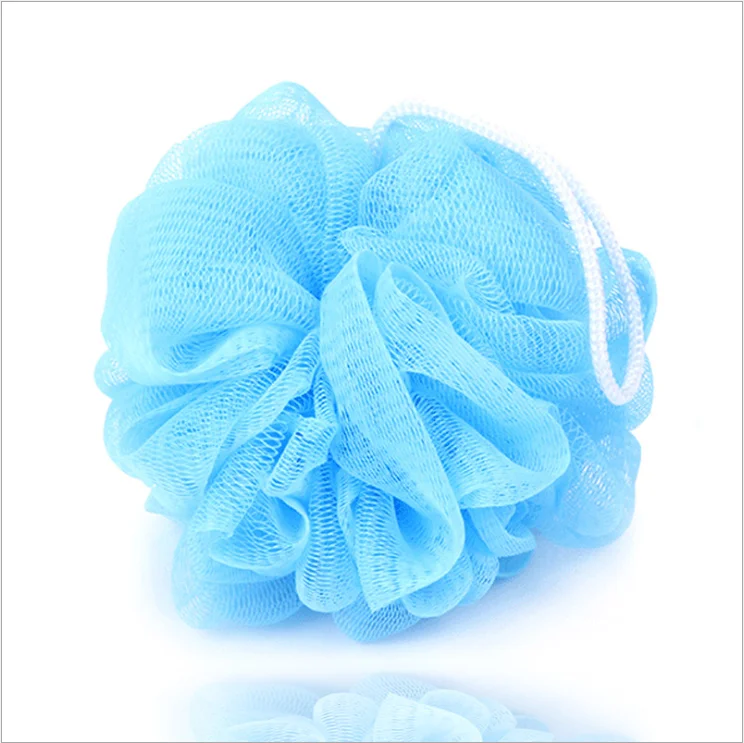 Cheap Nylon Bath Shower Ball Customized Color Exfoliating 40g shower mesh bath ball loufa sponge net pouf luffa soap saver