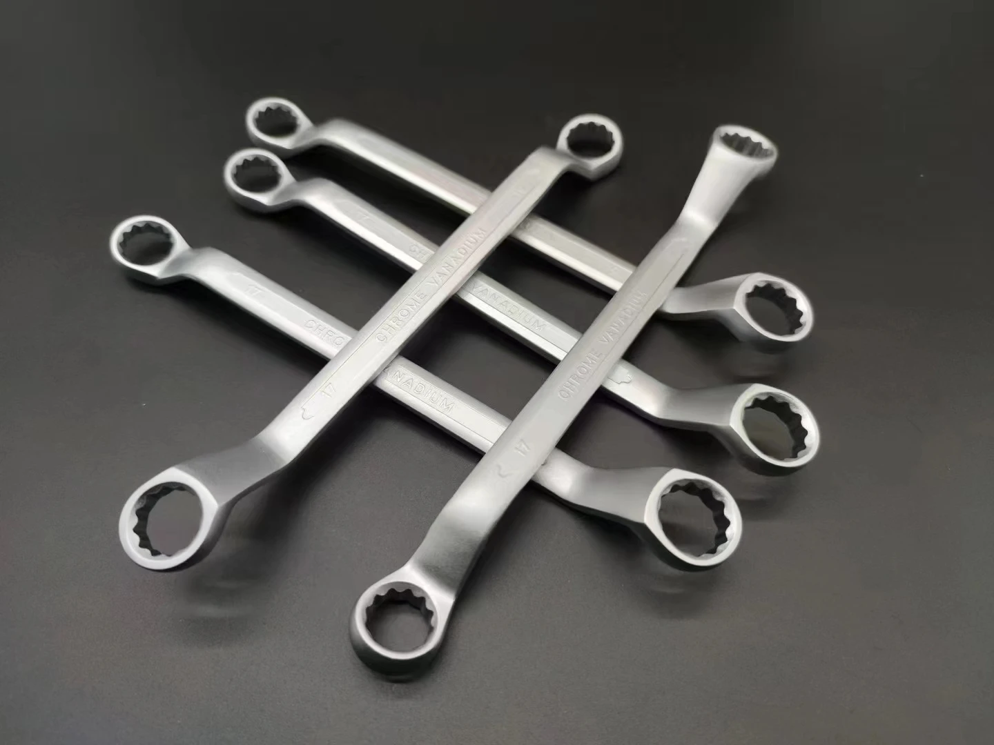 professional supply 12pcs double offset ring spanner set  CRV Box end  Wrench Set box end Ring spanner for Auto Repair