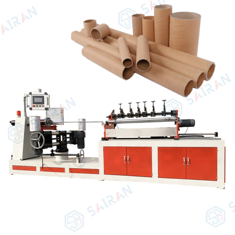 Fully automatic PLC paper core machine with high configuration and high quality multi knife coiling machine
