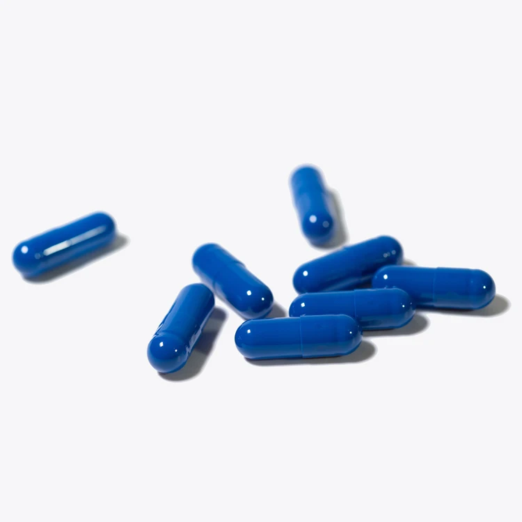 Производители Wecaps Синие Пустые желатиновые капсулы Твердые пустые капсулы таблетки Синие Пустые капсулы