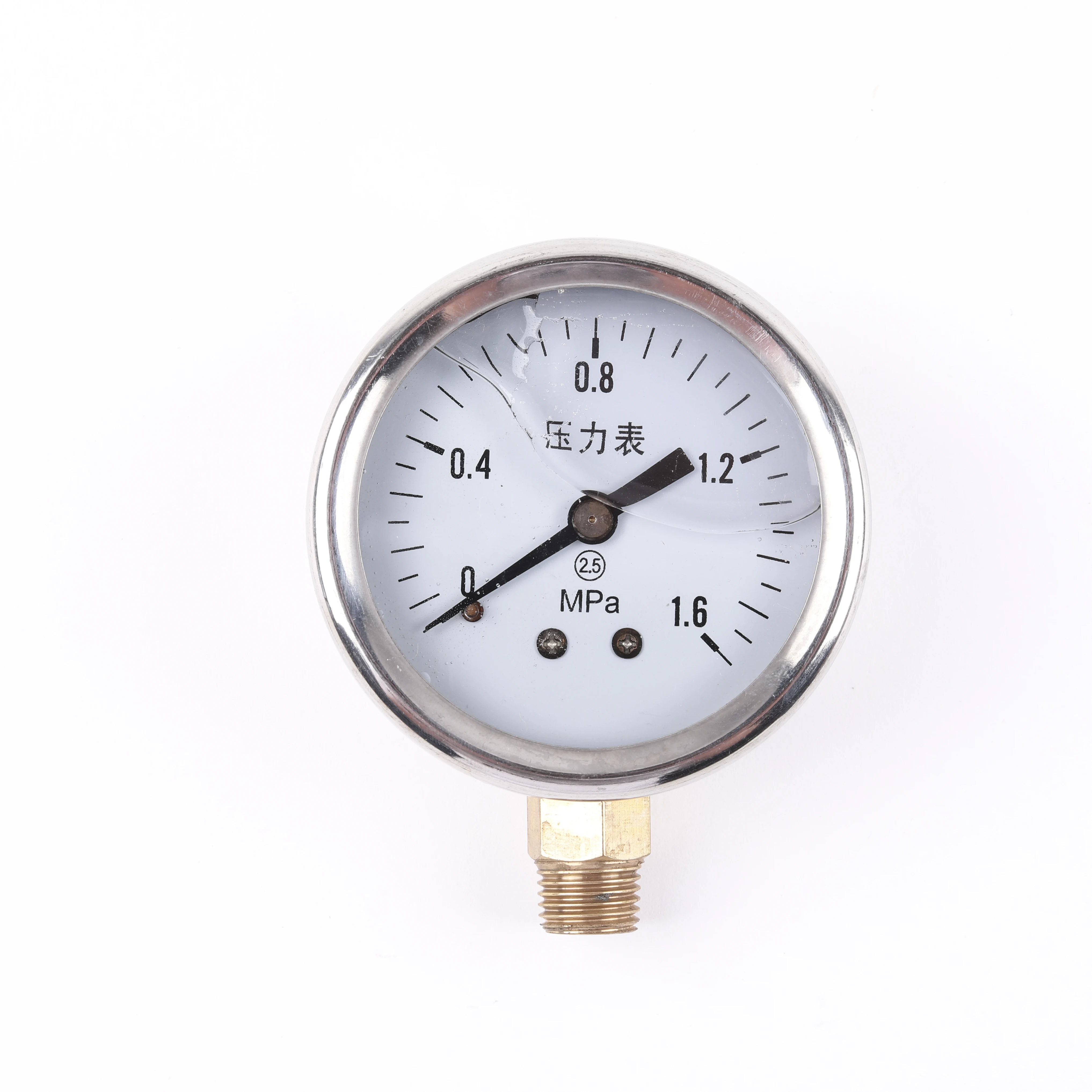 High-Temperature Resistance Liquid-Filled  Bottom Connection Pressure Gauge for Industrial