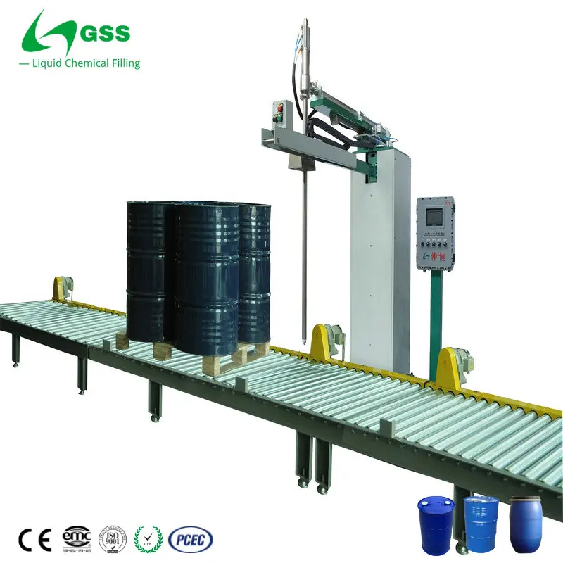GSS 1000 L semi automatic digital  Chemicals Liquid Coconut Oil ester ink IBC Filling Machine