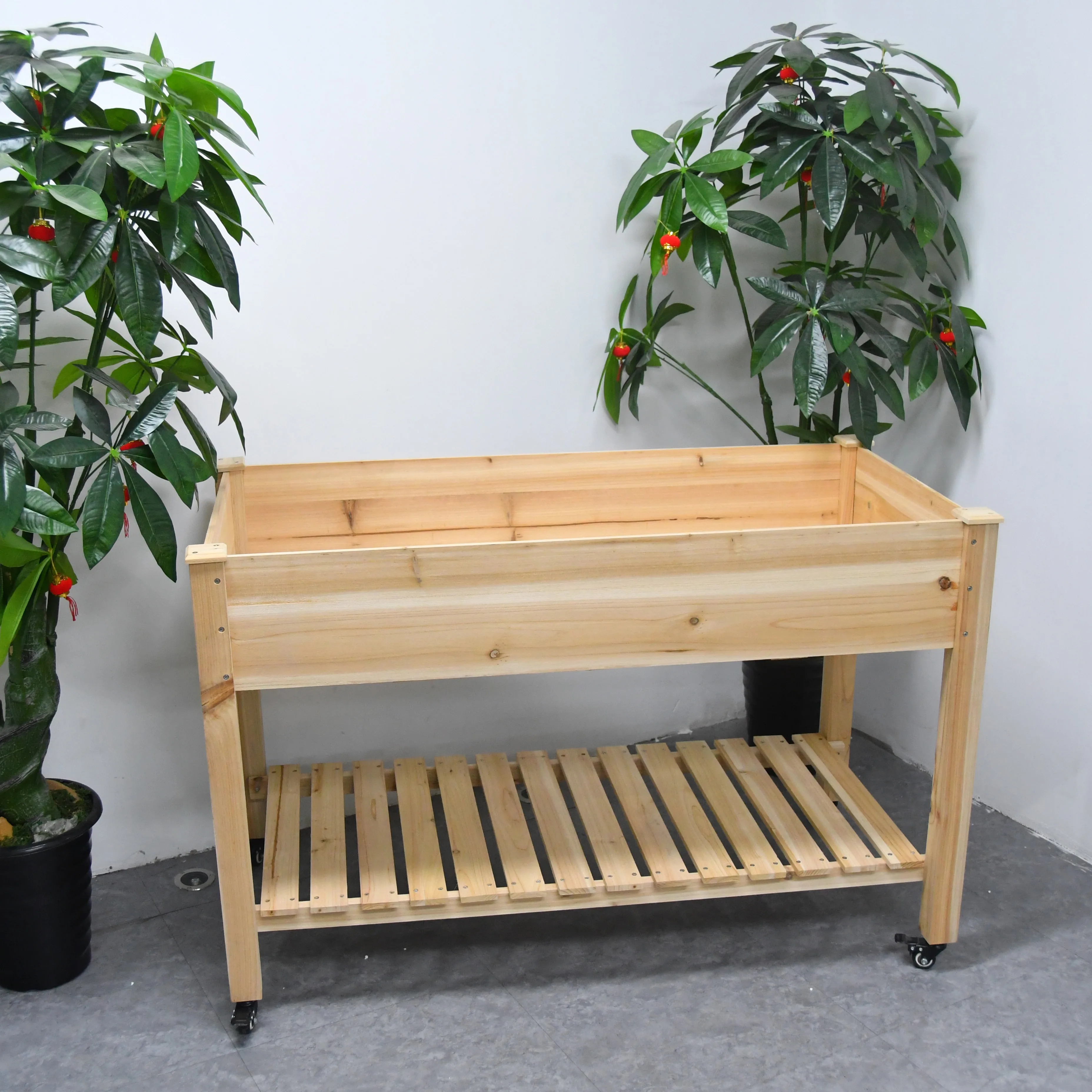 Raised Garden Bed Elevated Wood Planter Box Raised Garden Planter Box