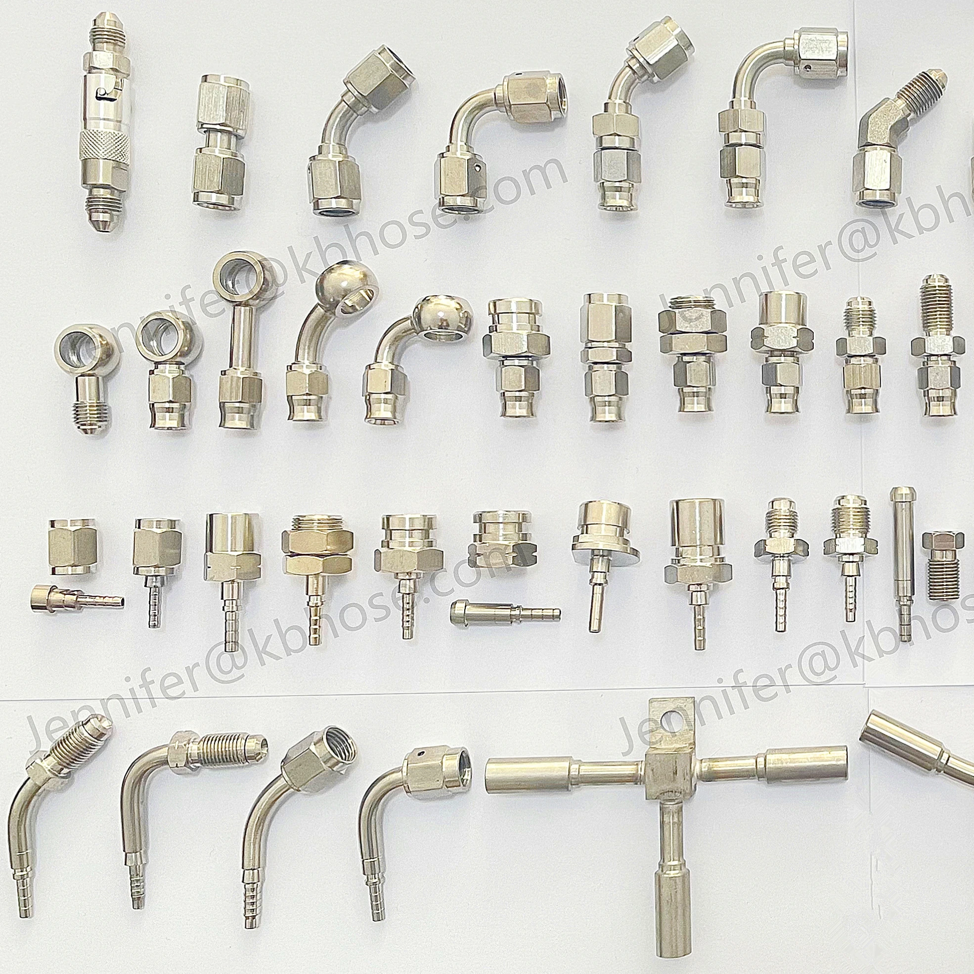 straight 45deg 90deg -3an an3 3an an03 an-3 ptfe brake line hose stainless steel female male banjo crimp swivel fittings adapter