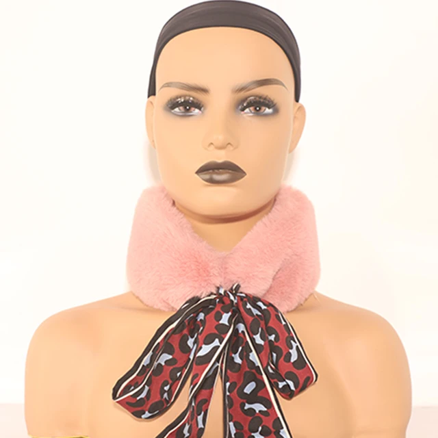 DC-487b Mannequin Head With Shoulders African American Female PVC Material