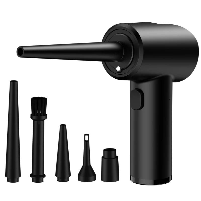 Electric Air Duster 51000RPM Brushless Cordless Compressed Cleaner Dust Air Blower Gun for PC Computer Keyboard Air Duster Gun