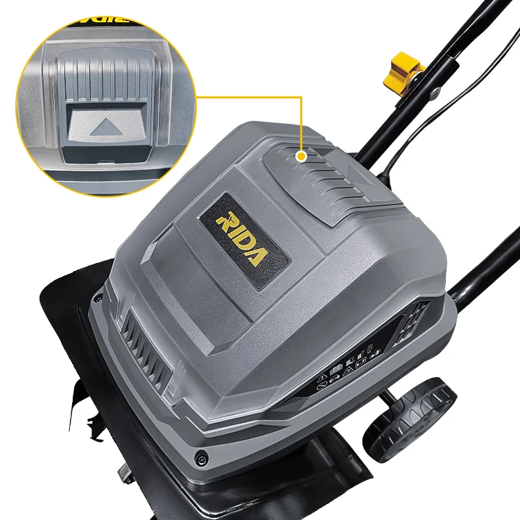 20V Battery-powered garden tiller cultivator Cordless forward-rotating tines