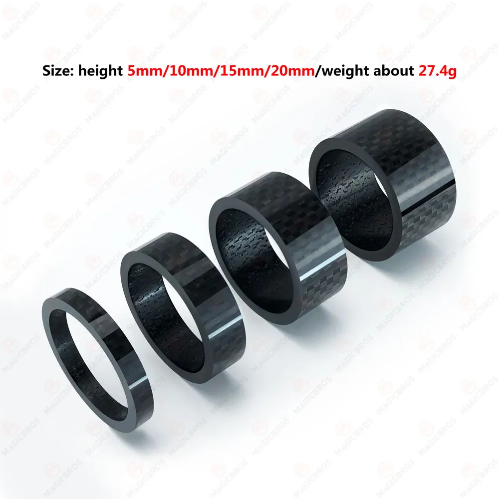 High Quality Mountain Bike Road Bike 5mm 10mm 15mm 20mm Bicycle Front Fork Headset Carbon Fiber Washer