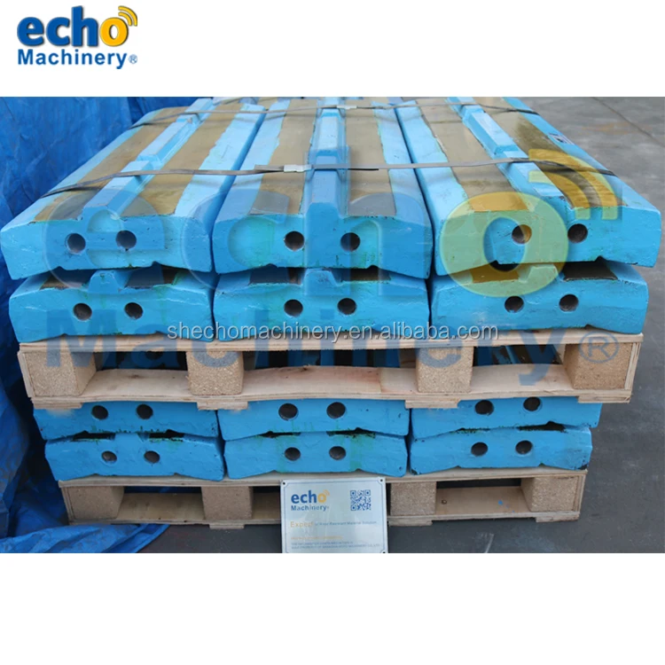 MR110 EVO impact crusher blow bar medium chrome hammers for stone crushing