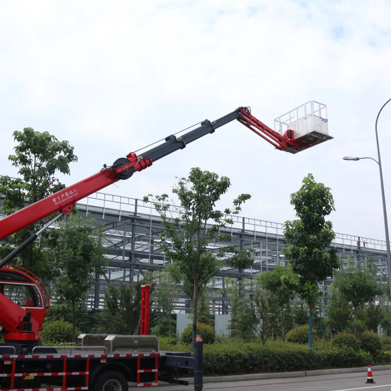 28 meters Straight arm Aerial Working platform, aerial lift platform vehicle for Street lights maintenance,
