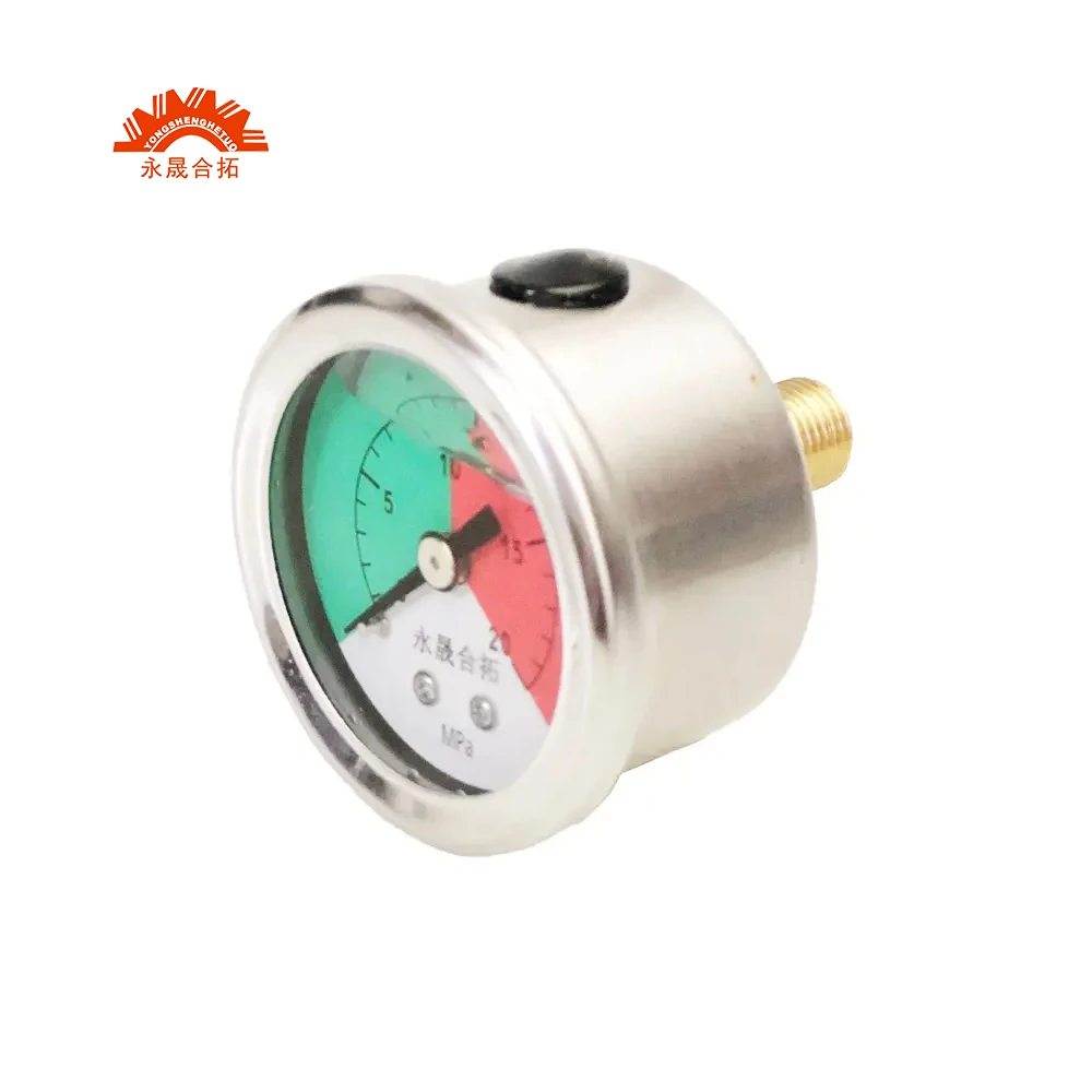 Wholesale High Standard Vertical Type Oil Filled Pressure Gauge for Thin Grease Centralized Lubricating Pump