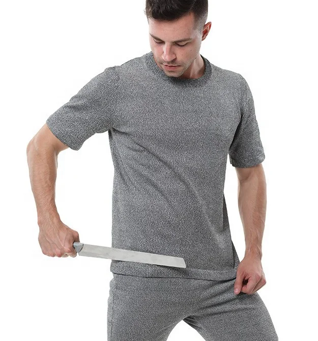 Swelder Unisex HPPE Anti Knife Cut Tactical T Shirt Clothing Cutting Stab Proof Clothes Security Shirt Protective Clothing