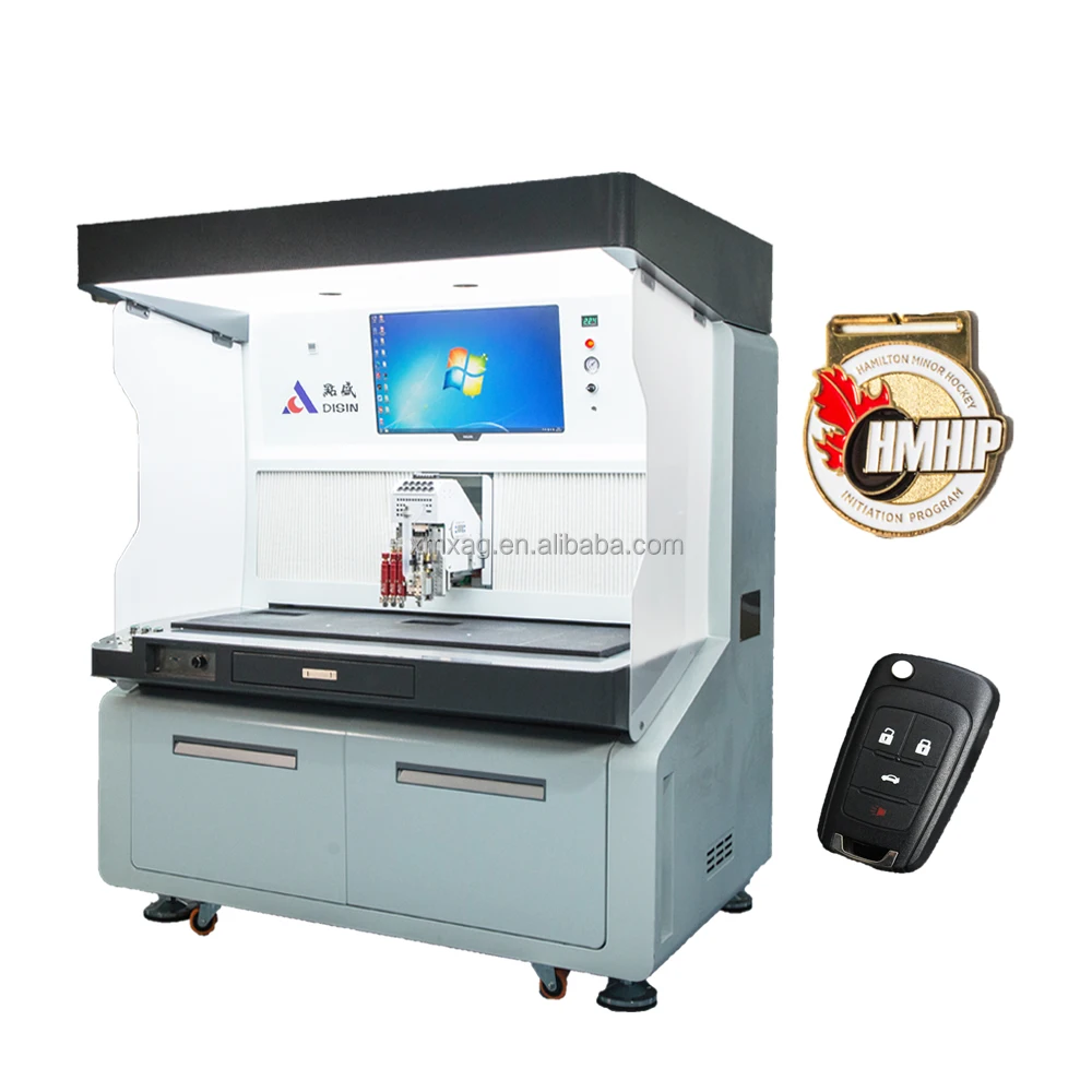 Hot Sale Automatic Medal Coloring Machine Double station with CCD vision Glue Machine For Pvc products