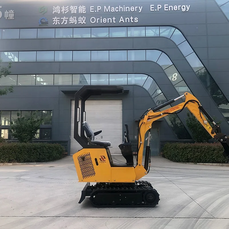 Sell Free Shipping Best Price Small Mining Track Hoe Trench Farm Digger 1Ton Mini Excavators For Home Use