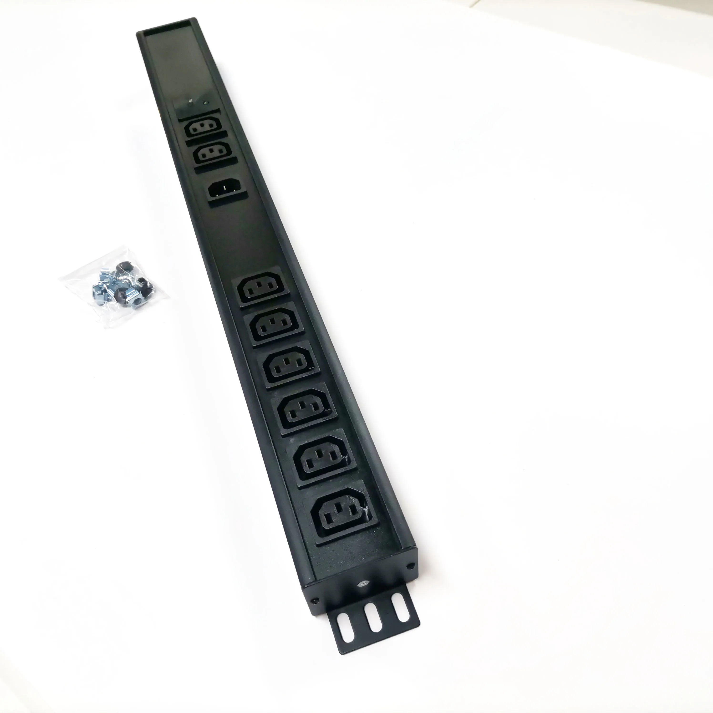 1U Metered PDU Rack Mount Power Distribution Units 8 way C13 two C14 socket