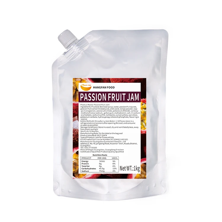 
High-Quality Fresh Fruit Pulp For Fruit Tea Passion Fuit Jam 