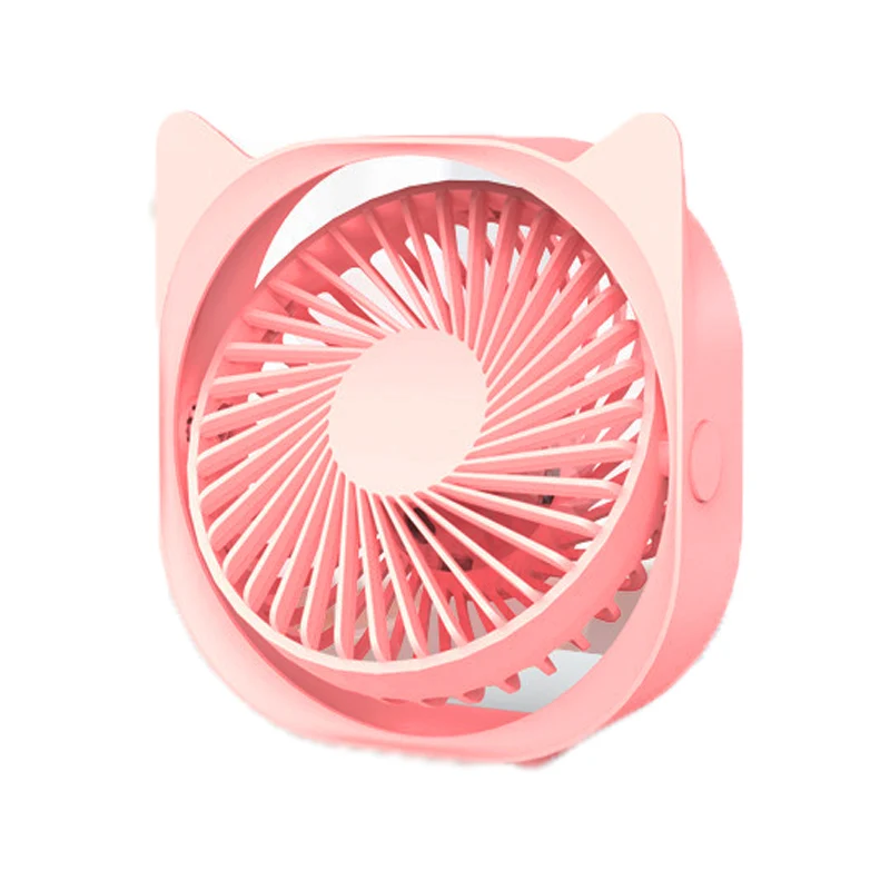 
New Fashion 2020 Cute Cat Animal Design USB Mini Table Fan Portable Super Cool Fan for Home Office 
