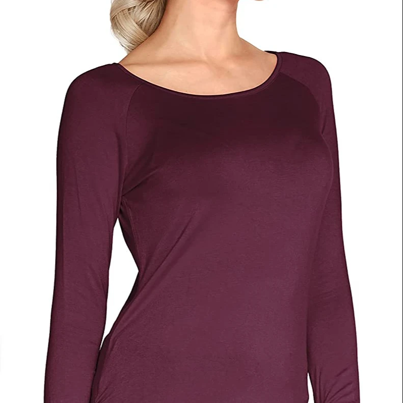 T Shirts Women 2021 Crewneck Slim Fit Spandex Tops Plain Layer Underscrub Tees Women T shirt Hight Quality Fashionable