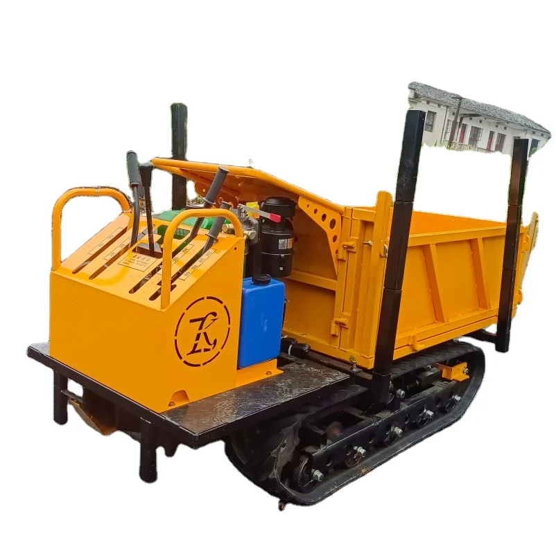 Cheap Price 500KG Loading Capacity Wheelbarrow Hydraulic Crawler Mini Dumper
