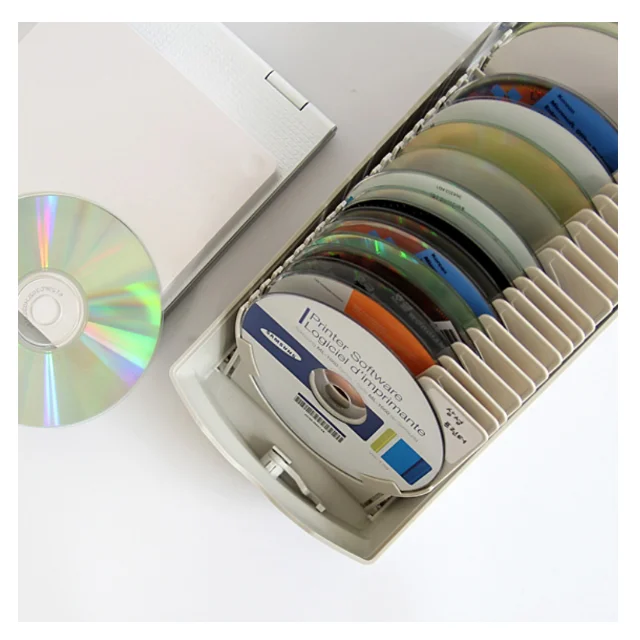 ACTTO  Durable dvd disc Rectangular containers case  box  with 2 keys CD Storage Box  Record Case with  Locks